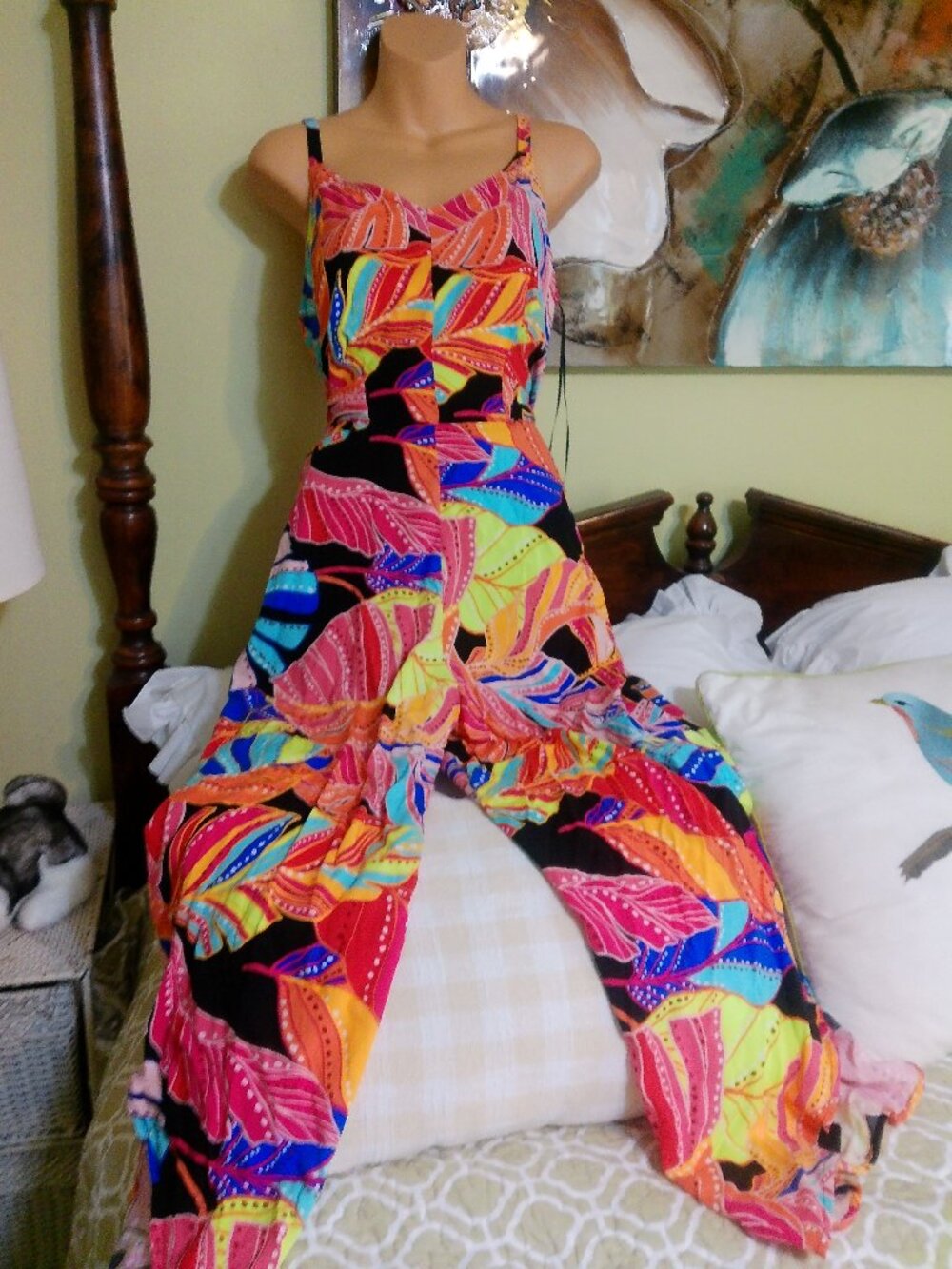 MSK ROMPER SIZE MED NWOT TROPICAL PRINT